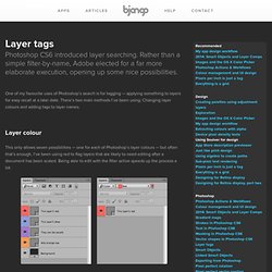 Layer tags in Photoshop CS6
