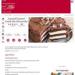 Layered Caramel Candy Bar Cheesecake recipe