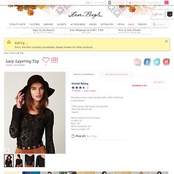 Free People Lacy Layering Top at Free People Clothing Boutique