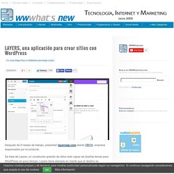 LAYERS, una aplicación para crear sitios con Wordpress