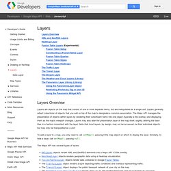 Layers - Google Maps JavaScript API V3 - Google Code