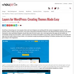 Layers for WordPress: Creating Themes Made Easy