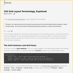 CSS Grid Layout Terminology, Explained