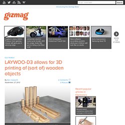 LAYWOO-D3 allows for 3D printing of (sort of) wooden objects