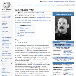 Lazare Kaganovitch