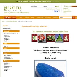 Lapis Lazuli Meanings and Uses