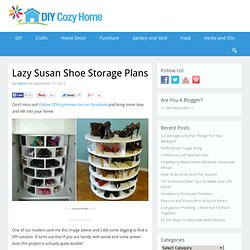 Lazy Susan Shoe Storage Plans