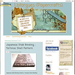 Lbforgues (Papercrafts): Japanese Stab Binding : Tortoise Shell Pattern