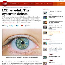 LCD vs. e-ink: The eyestrain debate