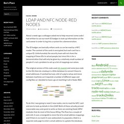 LDAP and NFC Node-RED Nodes
