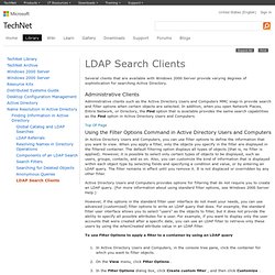 LDAP Search Clients