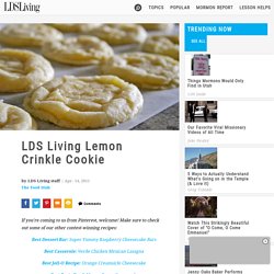 LDS Living Lemon Crinkle Cookie