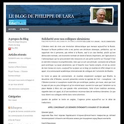 le blog de Philippe de LARA