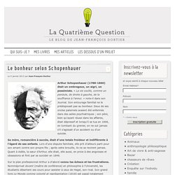 Le bonheur selon Schopenhauer