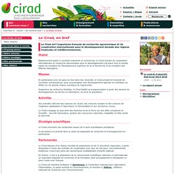 Le Cirad, en bref