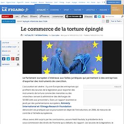 International : Le commerce de la torture épinglé