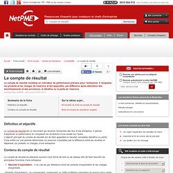 03/ Le compte de résultat NetPME