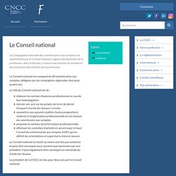 Le Conseil national de la CNCC - Présentation