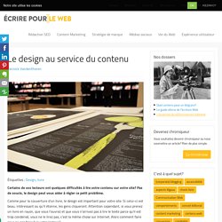 Le design au service du contenu