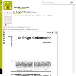 Le design d'information - Persée