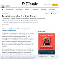 Le détail du « plan B » d’Air France