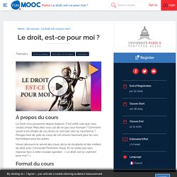 MOOC : Le droit, est-ce pour moi ?