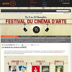 Le festival du cinéma d'ARTE