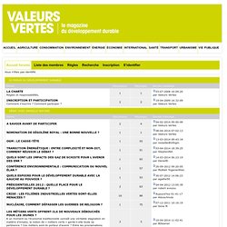 Le Forum du Développement Durable