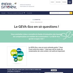 Le GEVA-Sco en 10 questions !