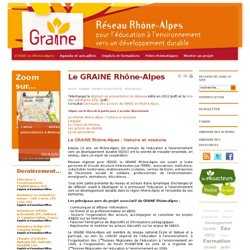 Le GRAINE Rhône-Alpes - Le GRAINE Rhône-Alpes