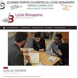 Le JSL du 7/02/2018 – Lycée Bonaparte