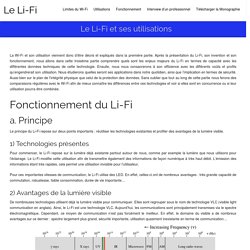 Le Li-Fi et ses utilisations – Le Li-Fi