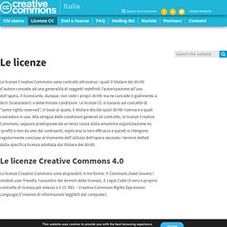 Le licenze Creative Commons