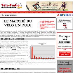 le marché du vélo en 2010