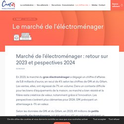 Le marché de l'éléctroménager - La CNEF La CNEF