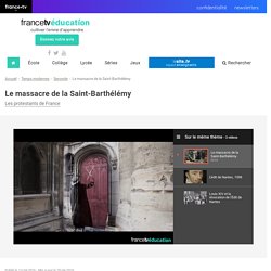 Le massacre de la Saint-Barthélémy