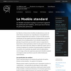 Le modèle standard