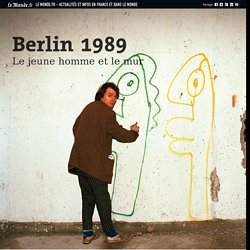 Berlin 1989, le jeune homme et le mur