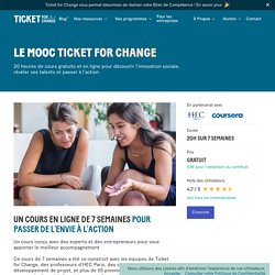 Le MOOC Ticket for Change