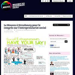 Le Mouves à Strasbourg pour le congrès sur l’entrepreneuriat social