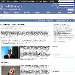 Le numérique sauvera-t-il l’Ecole ?