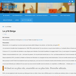 Le p'tit Belge - Le prof