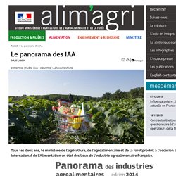 MAAF 18/11/14 Panorama des industries agroalimentaires - édition 2014.