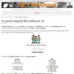 Le passé composé des verbes en -er