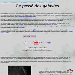 Le passé des galaxies