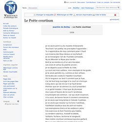 Le Poète courtisan