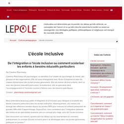 Le Pôle - L'école inclusive