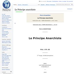 Le Principe anarchiste