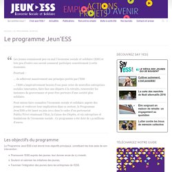 Le programme Jeun’ESS