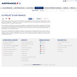 Le projet d’Air France